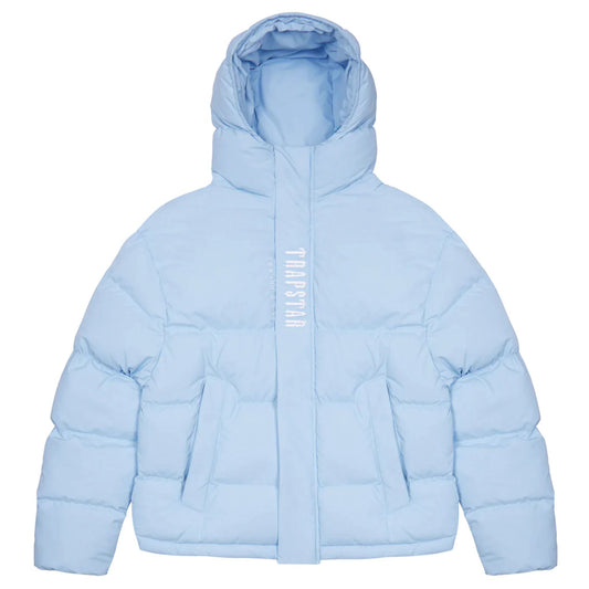 Trapstar | Decoded 2.0 Hooded Puffer Jacket 'Ice Blue' | FW22